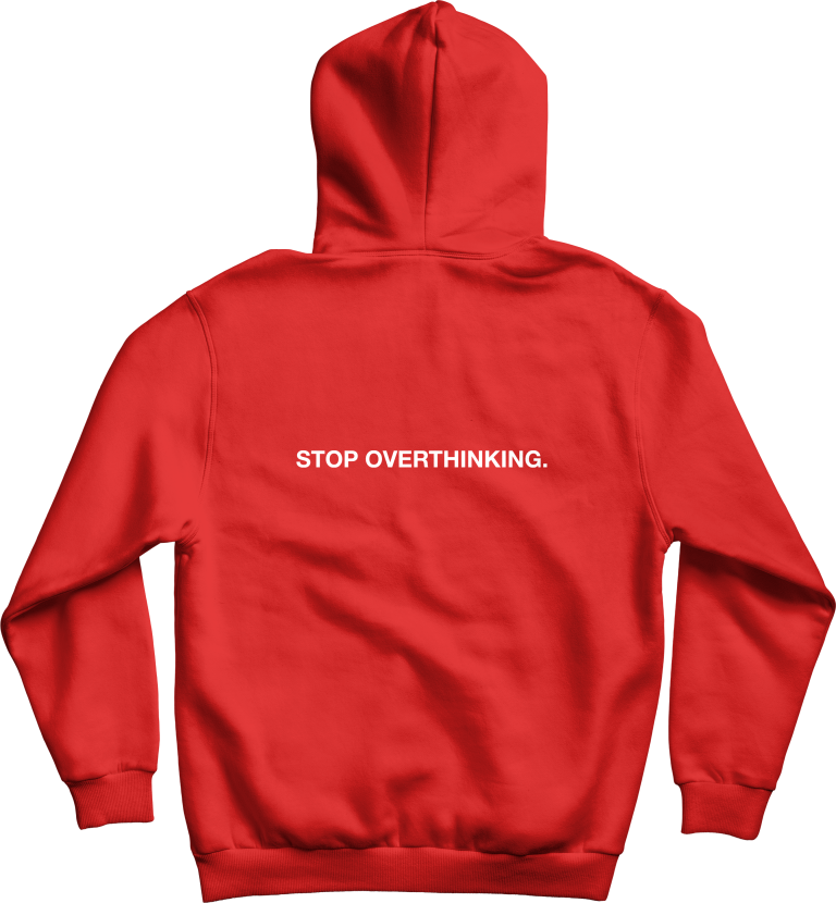 Zepelin "AIRSHIP" hoodie crvena stražnji dizajn