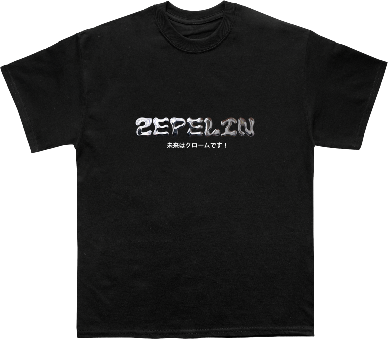 Zepelin "Chrome" majica crna