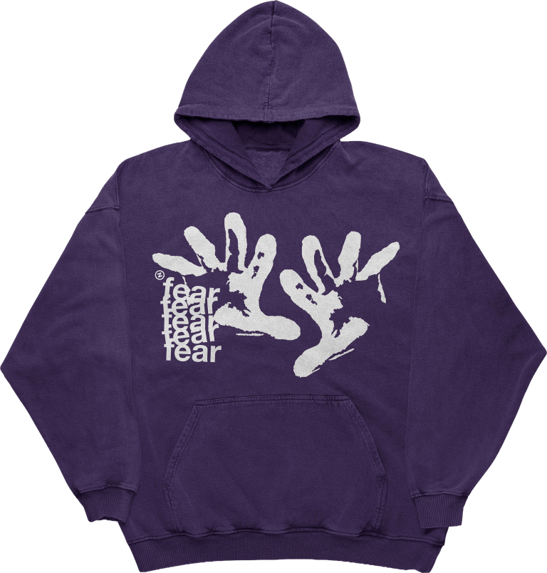 Zepelin "fear" hoodie ljubičasta