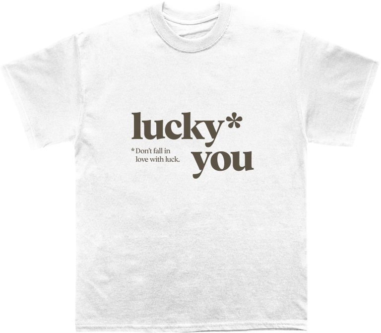 Zepelin "lucky you" majica bijela